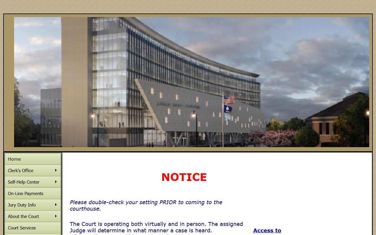 Legacy Johnson County District Court navigation for local court records resources
