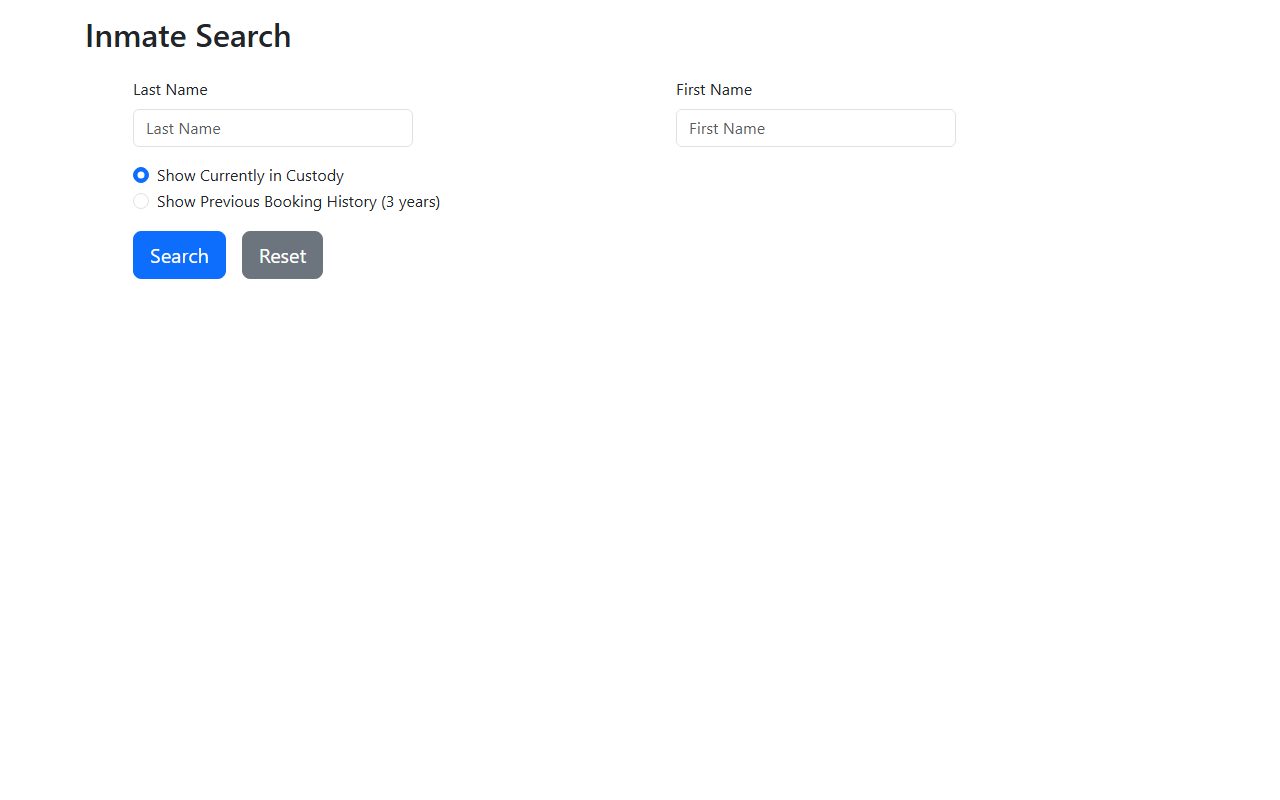Johnson County Sheriff inmate search portal for the jail roster
